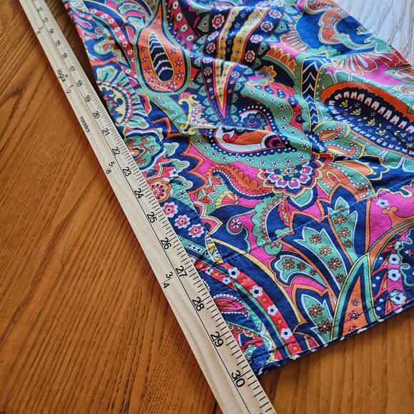 Vera Bradley Womens Venetian Paisley Cotton Pajama Pants Size M Retired Pattern - Picture 11 of 12